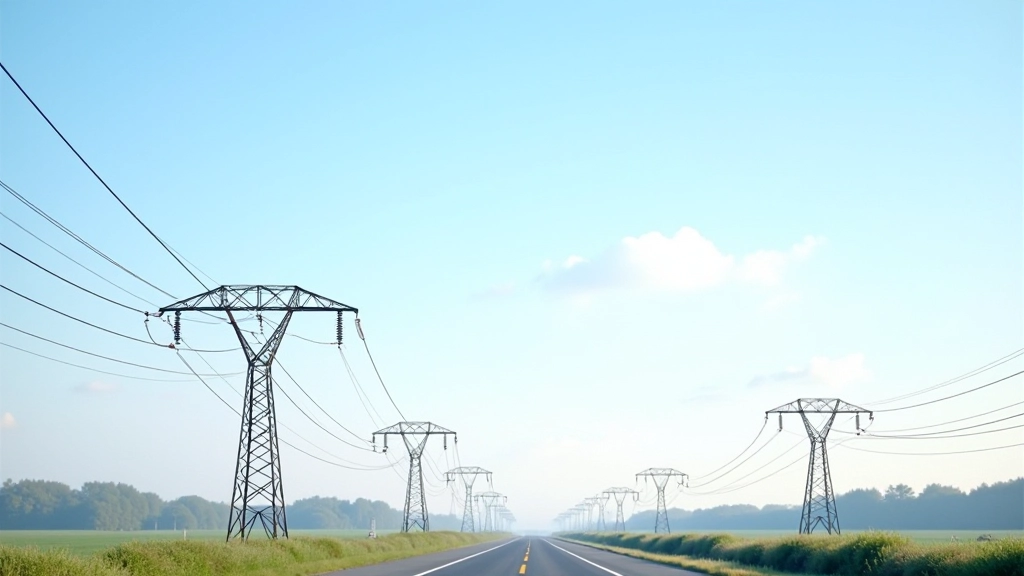 Strommasten und Hochspannungsleitungen